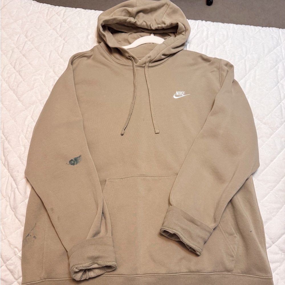 Nike Men's Beige Hoodie